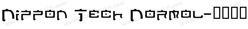 Nippon Tech Normal字体转换